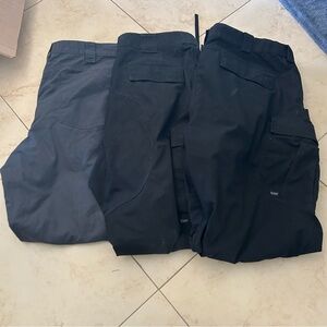 Men's Black and Gray 5.11 tactical pants lot of 3